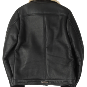 Shearling Leather Bomber Jacket With Fur Collar | Chrome Hearts view 2