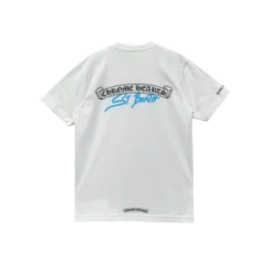 St. Barth Exclusive Scroll Logo Short Sleeve T shirt White