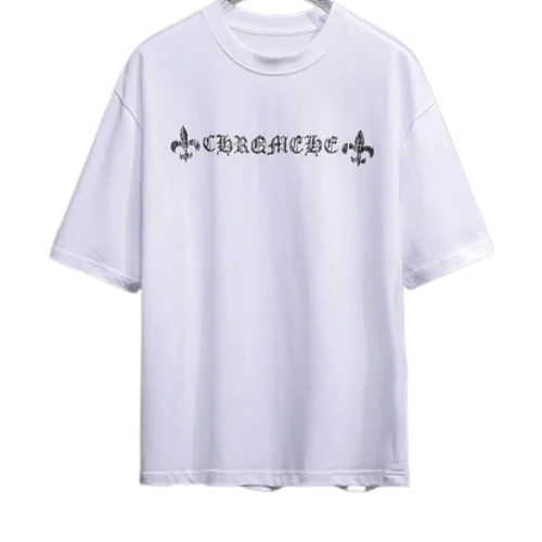 Straight Fit White Short Sleeve T-Shirt Chrome Hearts view 2