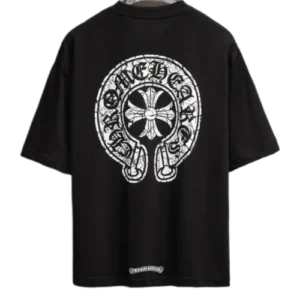 Straight Fit Chrome Hearts Black T-Shirt