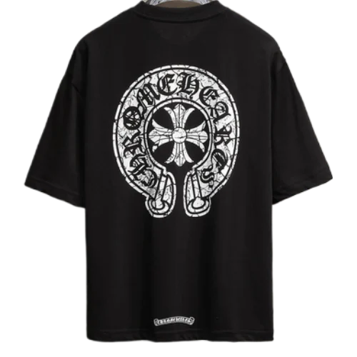 Straight Fit Chrome Hearts Black T-Shirt