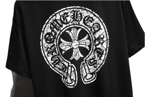 Straight Fit Chrome Hearts Black T-Shirt view 3