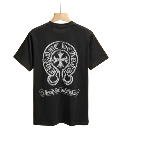Stylish Casual Chrome Hearts T-Shirt Crew Neck