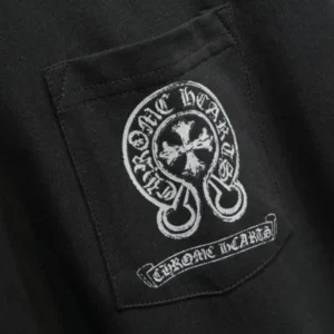 Stylish Casual Chrome Hearts T-Shirt Crew Neck view 4