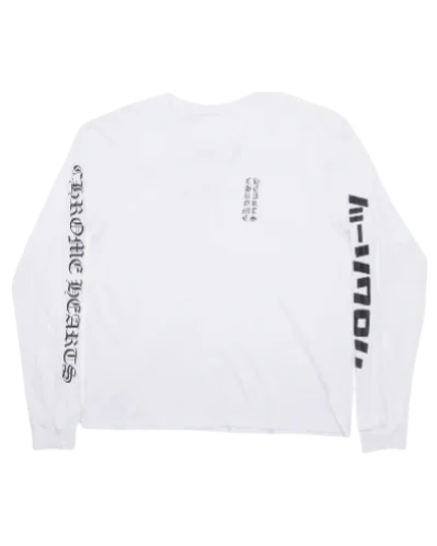 Exclusive Tokyo Chrome Hearts Long Sleeve Pocket Tee White view 2