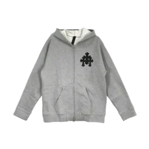 Chrome Hearts Grey Hoodie Triple Cross