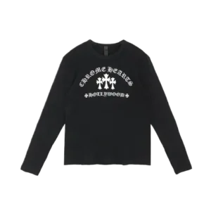Triple Cross Hollywood Script Logo Long Sleeve Tee
