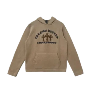 Chrome Hearts Cross Embroidered Logo Hoodie