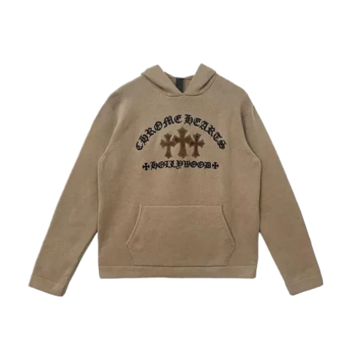 Chrome Hearts Cross Embroidered Logo Hoodie