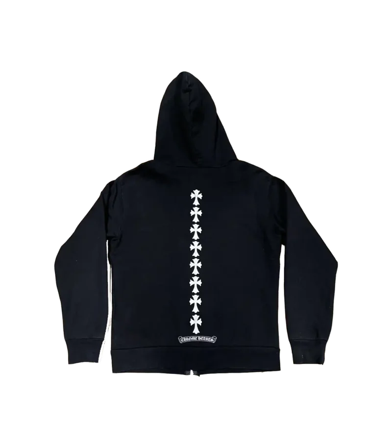 Triple Cross Logo Zip Up Hoodie view 2