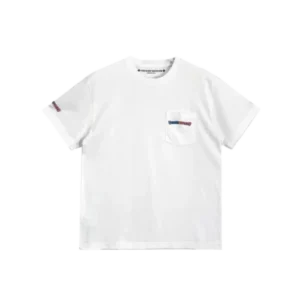 USA Flage Scroll Logo White Short Sleeve Tee view 2