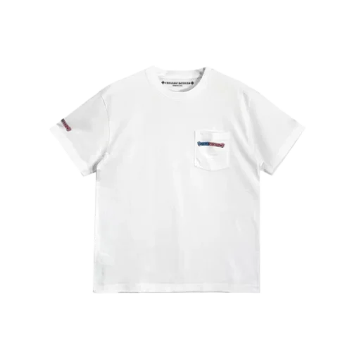 USA Flage Scroll Logo White Short Sleeve Tee view 2