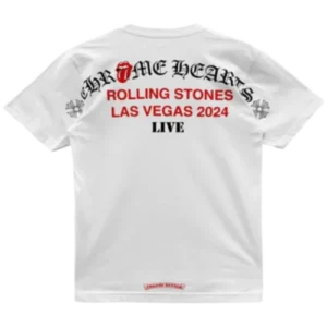 Live Chrome Hearts Rolling Stones Las Vegas 2024 Tee