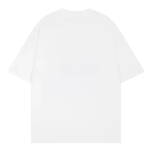 White Chrome Hearts Embroidery Letter Logo Unisex Tee view 2