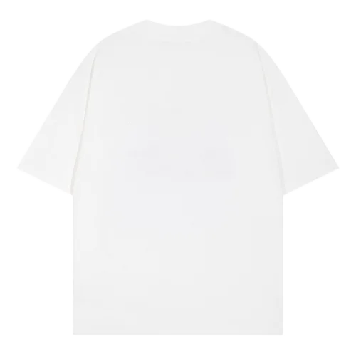 White Chrome Hearts Embroidery Letter Logo Unisex Tee view 2