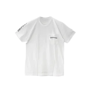 White Cross Script Logo Short Sleeve Tee view 2