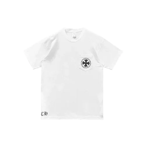 White Cross Script Logo Short Sleeve Tee