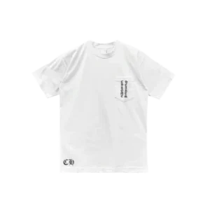 White Three Cross Logo Short Sleeve Tee