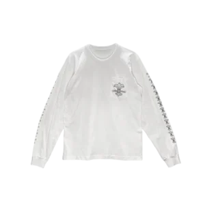 White Fleur Logo Long Sleeve Tshirt view 2