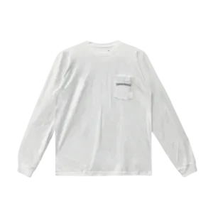 White USA Script Long Sleeve Tee view 2