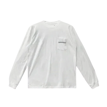 White USA Script Long Sleeve Tee view 2
