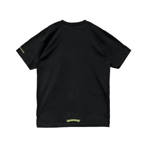 Yellow Neck Script Logo Short Sleeve Tee view 2