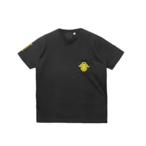 Yellow Script Dagger Logo Short Sleeve Tee