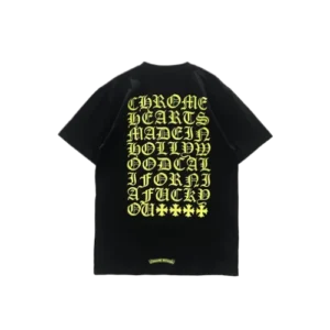 Yellow Script Logo Short Sleeve T-Shirt