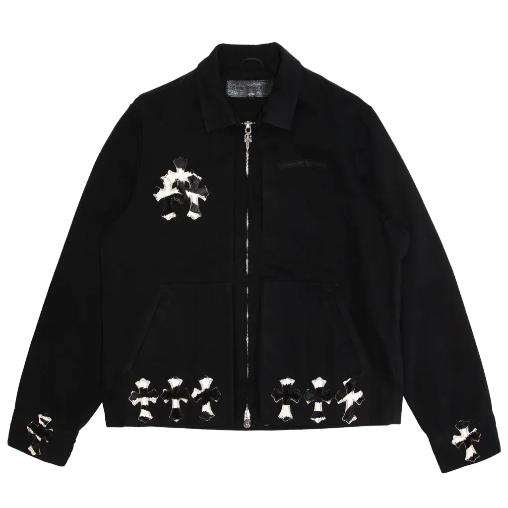 Zebra Cross Patch Street Meat Work Jacket  | Chrome Hearts