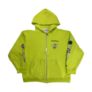 Chrome Hearts Link Green Zip Hoodie