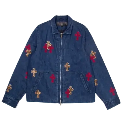 Chrome Hearts Mixed Cross Patch Street Meat Work Jacket