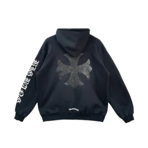 Chrome Hearts Cross Leather Patch Hoodie